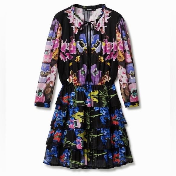 Desigual Orchid Dress by Christian Lacroix - Size M - Picture 9 of 12